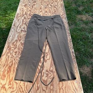 Express olive green pants size 10R grunge‎ work classic casual